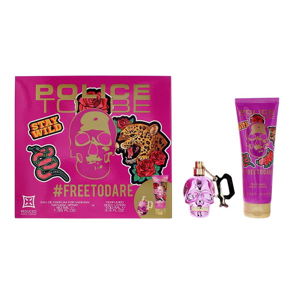 Police To Be Freetodare Gift Set: Eau de Parfum 40ml + Body Lotion 100ml