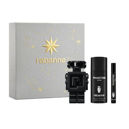 Paco Rabanne Phantom Parfum Gift Set: Parfum 100ml + Deodorant Spray 150ml + Parfum 10ml