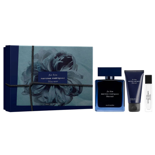 Narciso Rodriguez for Him Bleu Noir Gift Set: Eau de Parfum 100ml + Shower Gel 50ml + Eau de Parfum 10ml