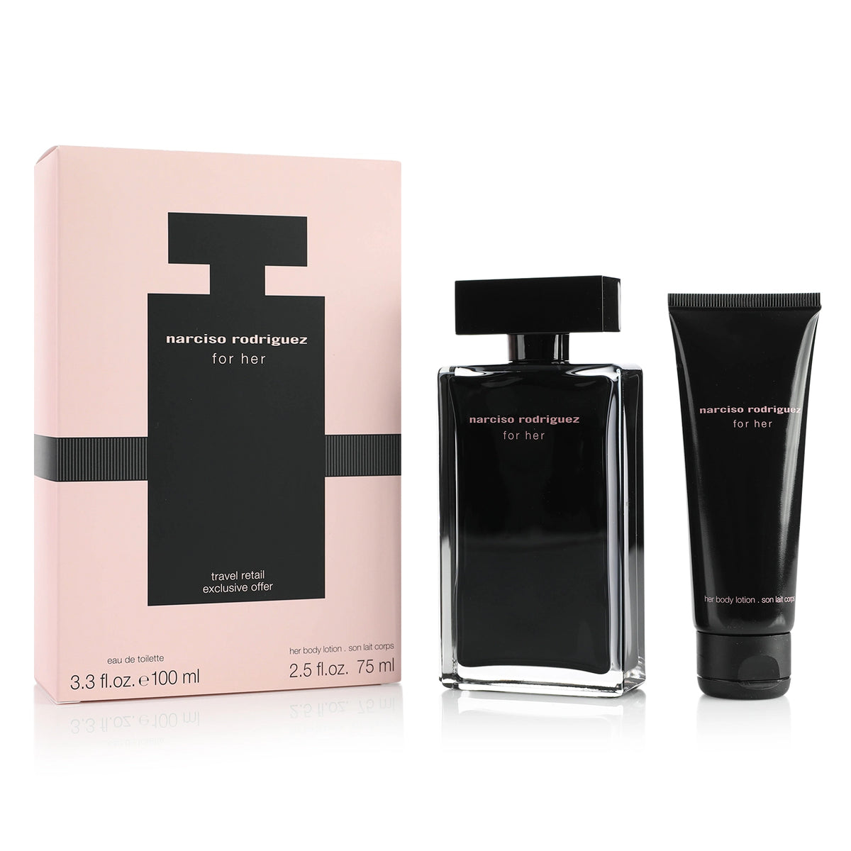 Narciso Rodriguez For Her Eau de Toilette Spray + Body Lotion