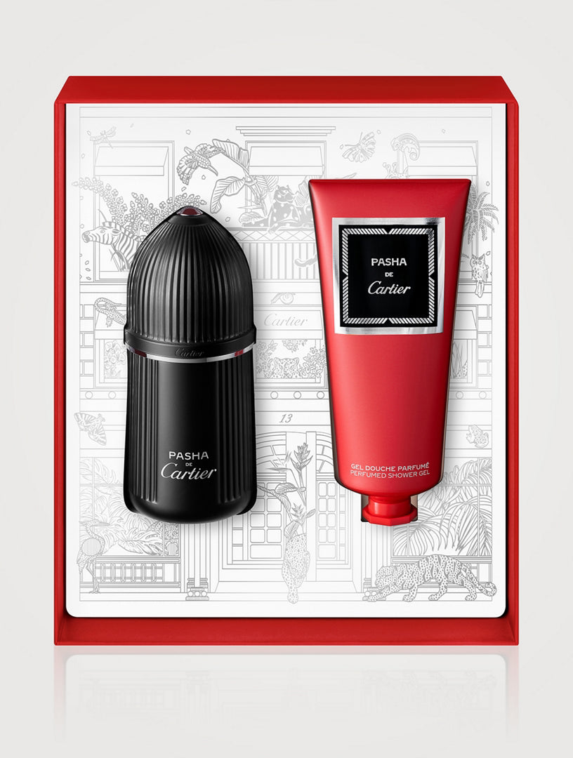 Cartier Pasha De Cartier Edition Noire Men Eau de Toilette Spray + Shower Gel