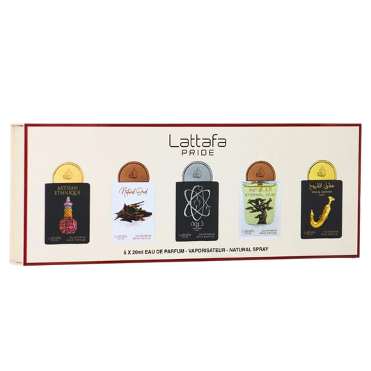 Lattafa Artisan Ethnique Collection Gift Set: 5 x 20ml Eau de Parfum Miniatures