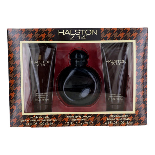 Halston Z-14 Gift Set: Eau de Cologne 125ml + After Shave Balm 100ml + Hair & Body Wash 100ml