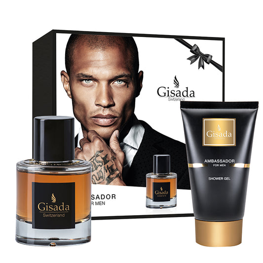 Gisada Ambassador Men Gift Set: Eau de Parfum 50ml + Shower Gel 100ml