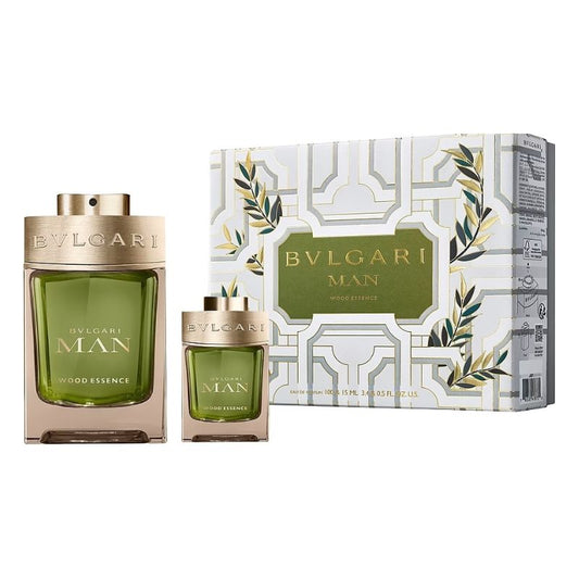 Bvlgari Man Wood Essence Gift Set: Eau de Parfum 100ml + Eau de Parfum 15ml