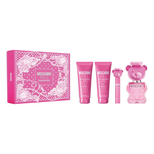 Moschino Toy 2 Bubblegum Gift Set: Eau de Toilette 100ml + Eau de Toilette 10ml + Body Lotion 100ml + Bath & Shower Gel 100ml