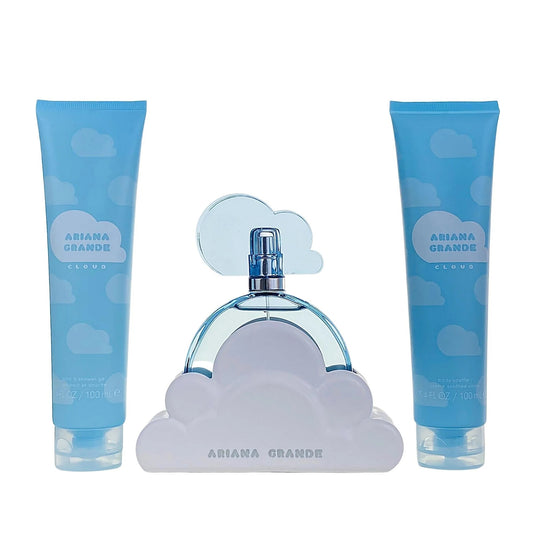 Ariana Grande Cloud 3 Piece Gift Set: Eau de Parfum 100ml + Body Souffle 100ml + Bath & Shower Gel 100ml