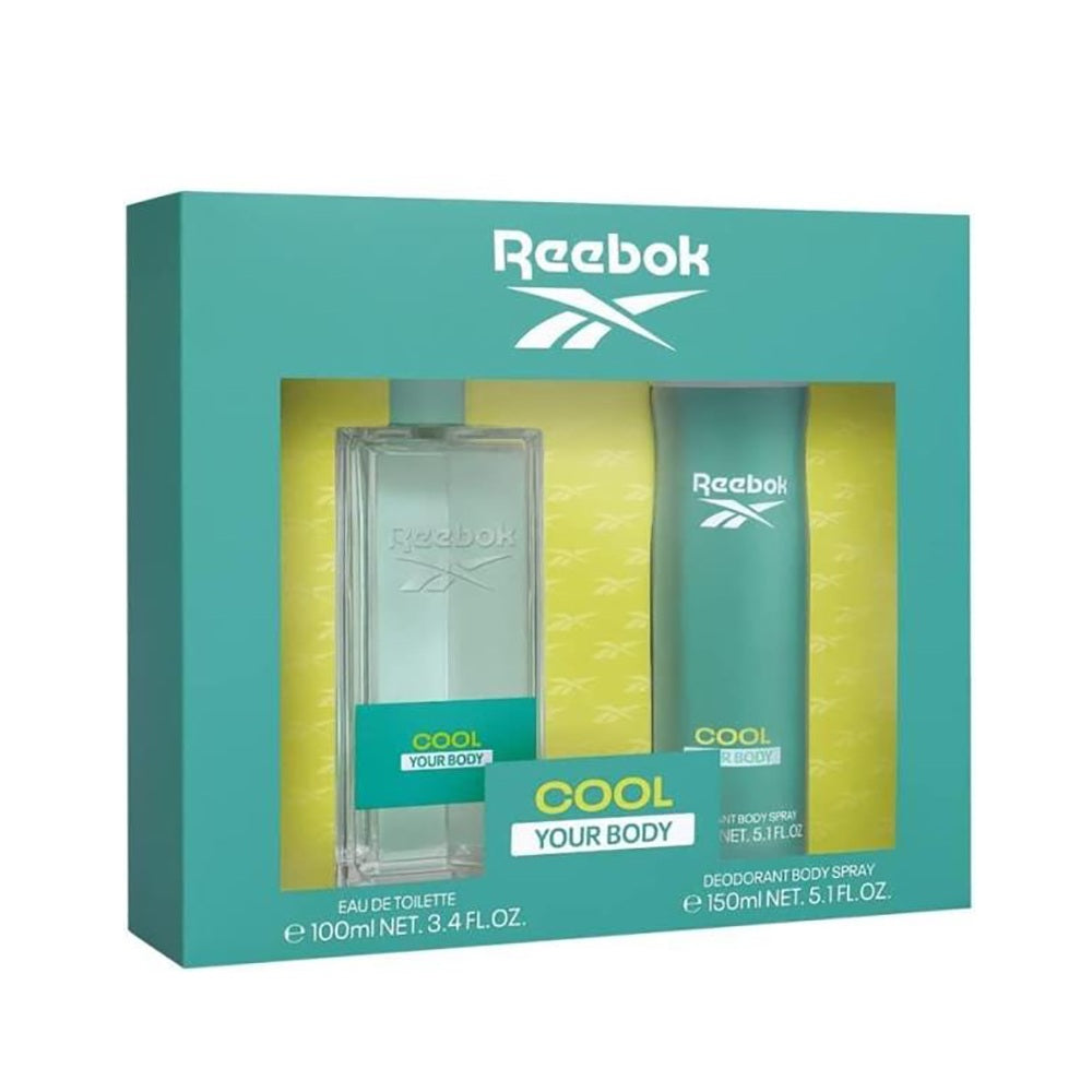 Reebok Cool Your Body For Her Gift Set: Eau de Toilette 100ml + Body Spray 150ml