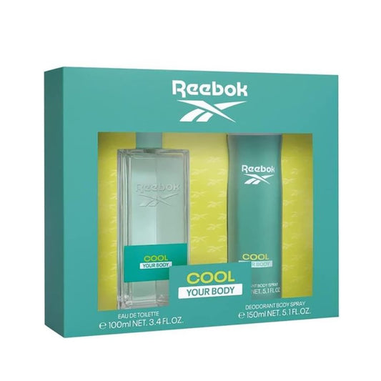 Reebok Cool Your Body For Her Gift Set: Eau de Toilette 100ml + Body Spray 150ml