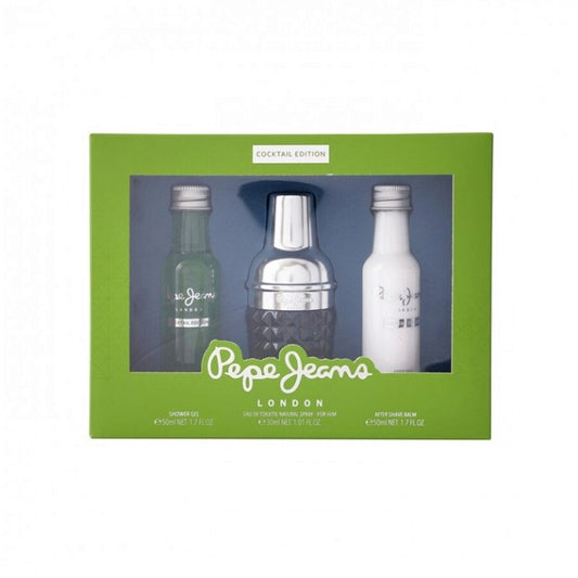 Pepe Jeans Cocktail Edition For Him Gift Set: Eau de Toilette 30ml + Aftershave 50ml + Shower Gel 50ml