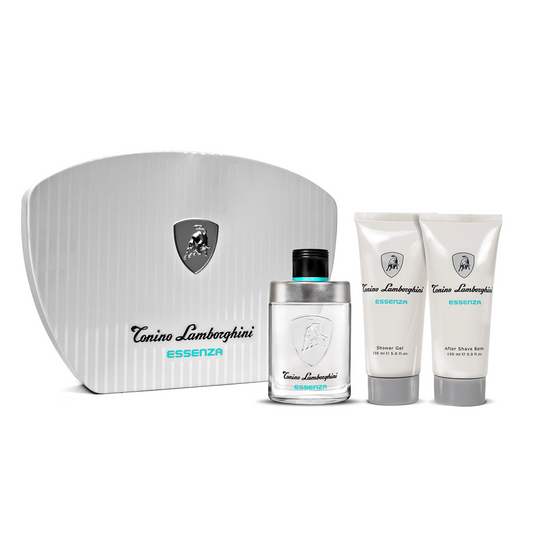 Tonino Lamborghini Essenza Gift Set: Eau de Toilette 125ml + Aftershave Balm 150ml + Shower Gel 150ml