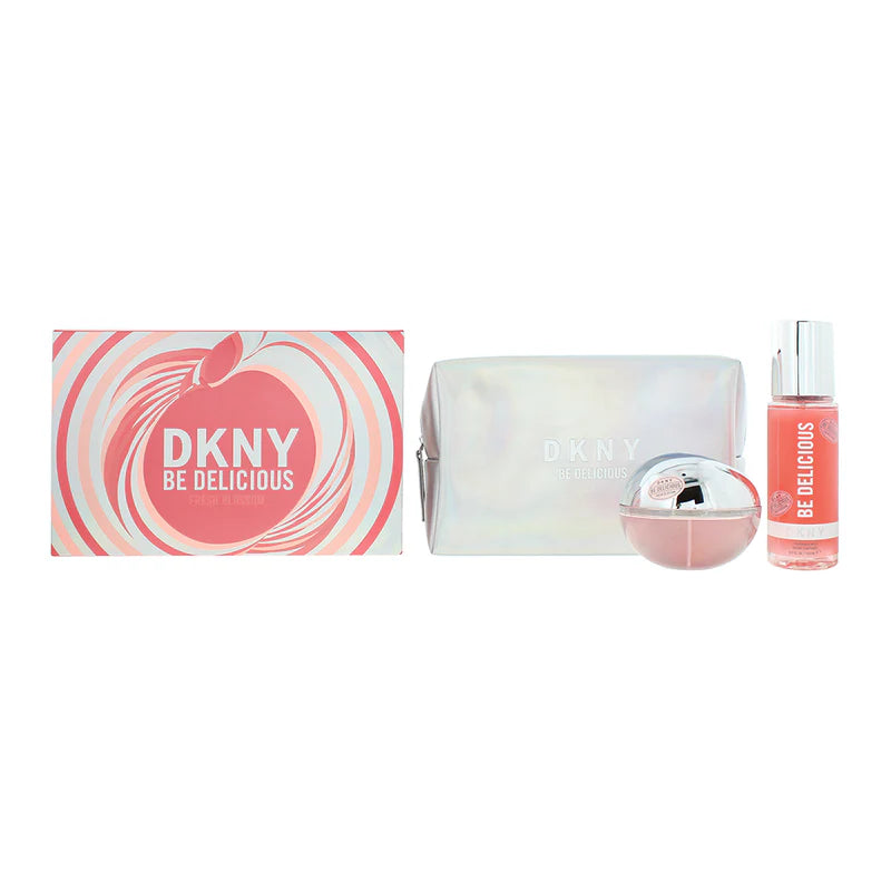 DKNY Fresh Blossom Gift Set: Eau de Parfum 100ml + Body Mist 125ml + Pouch