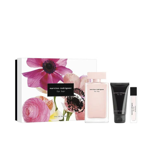 Narciso Rodriguez for Her 100ml EDP Spray, 50ml Body Lotion & 10ml EDP Spray Gift Set