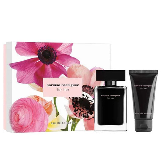 Narciso Rodriguez for Her 50ml EDT Spray & 50ml Body Lotion