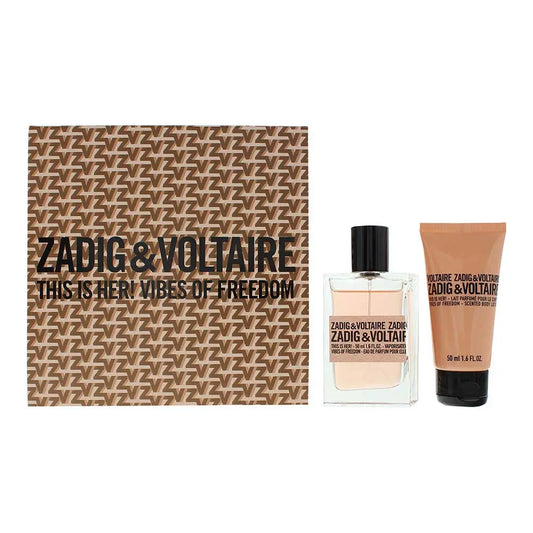 Zadig & Voltaire This Is Her! Vibes Of Freedom Gift Set: Eau de Parfum 50ml + Miniature