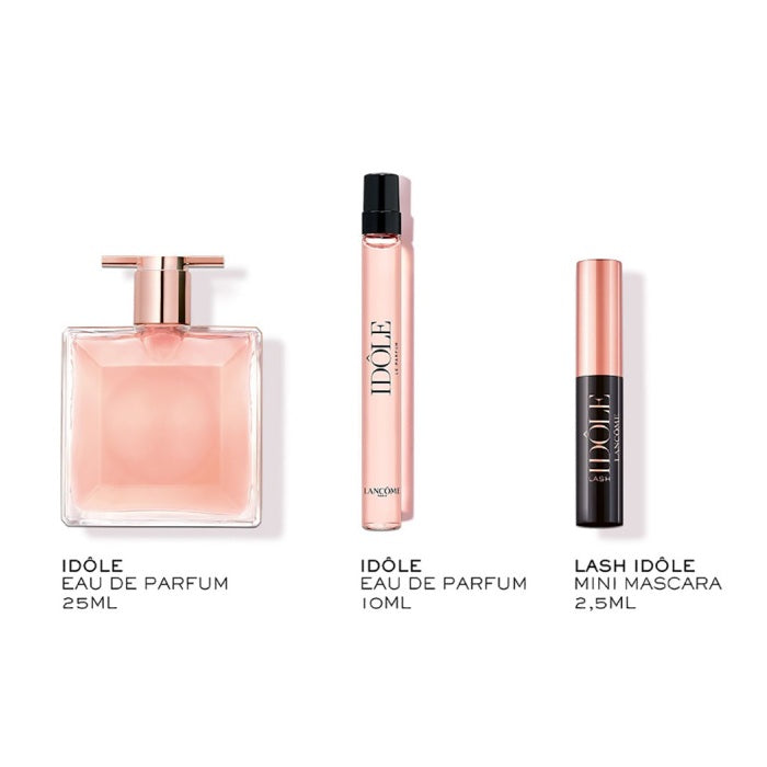 Lancome Idole 3‑Piece Gift Set: EDP 25ml + EDP 10ml + Mascara 2.5ml
