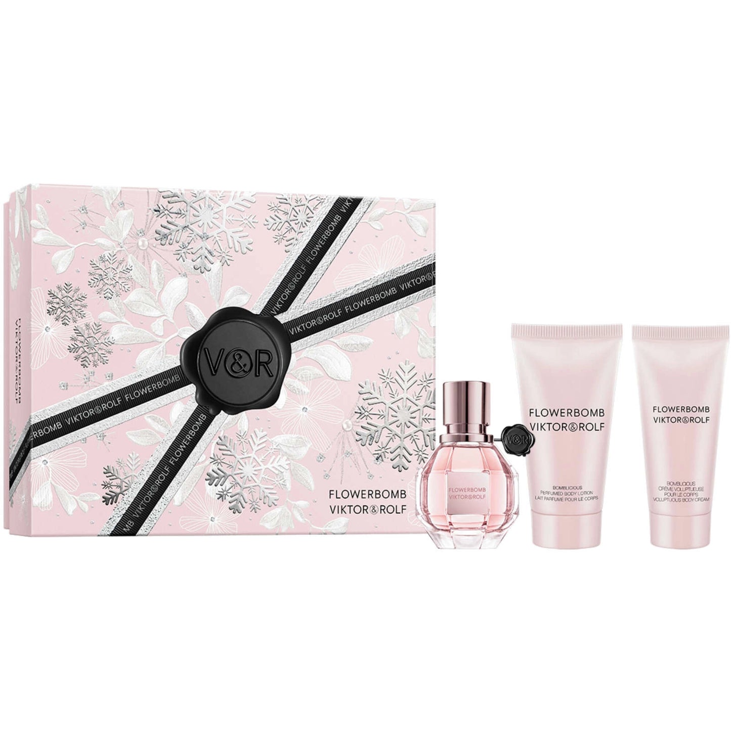 Viktor & Rolf Flowerbomb Gift Set: Eau de Parfum 30ml + Shower Gel 50ml + Body Cream 40ml