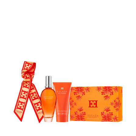 Escada Bali Paradise Eau de Toilette Spray / Body Lotion / Twilly