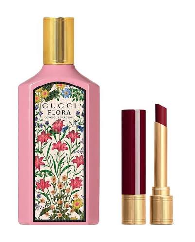 Gucci Flora Gorgeous Gardenia Eau de Parfum Spray + Rossa Ancora Lipstick