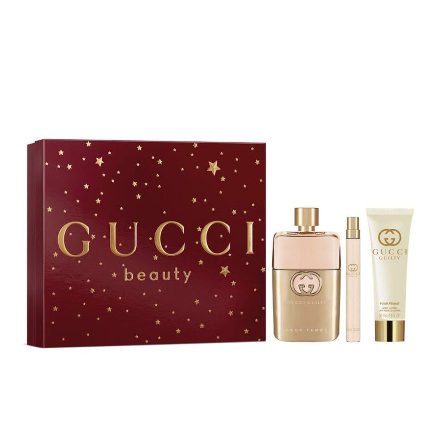Gucci Guilty Gift Set: Eau de Parfum 90ml + Body Lotion 50ml + Eau de Parfum 10ml