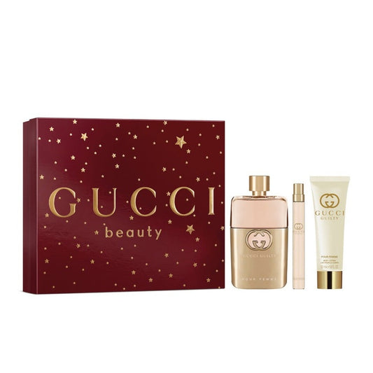 Gucci Guilty Gift Set: Eau de Parfum 90ml + Body Lotion 50ml + Eau de Parfum 10ml