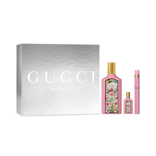 Gucci Flora Gorgeous Gardenia Gift Set: Eau de Parfum 100ml + Eau de Parfum 10ml + Eau de Parfum 5ml