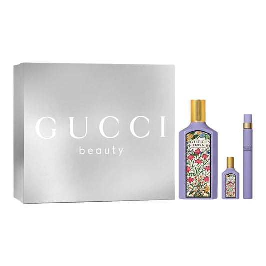 Gucci Flora Gorgeous Magnolia Gift Set: Eau de Parfum 100ml + Eau de Parfum 10ml + Eau de Parfum 5ml