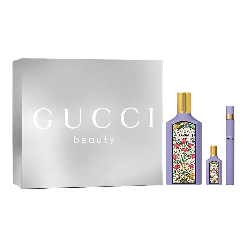 Gucci Flora Gorgeous Magnolia Gift Set: Eau de Parfum 100ml + Eau de Parfum 10ml + Eau de Parfum 5ml