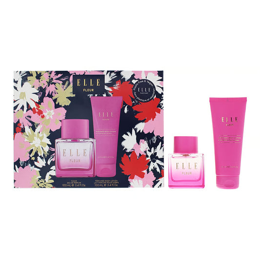 Elle Fleur Gift Set: Eau de Parfum 100ml + Body Lotion 100ml