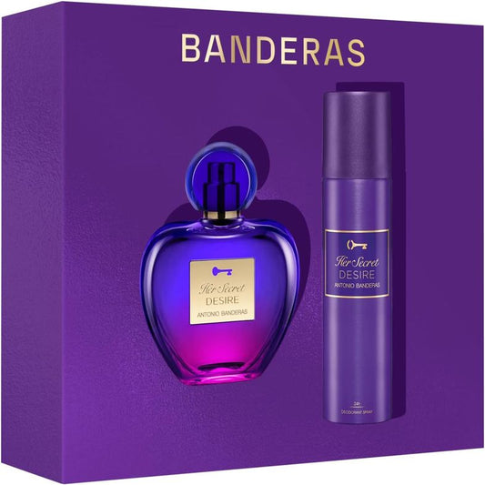 Antonio Banderas Her Secret Desire Eau de Toilette 80ml & Deodorant Spray 150ml Gift Set