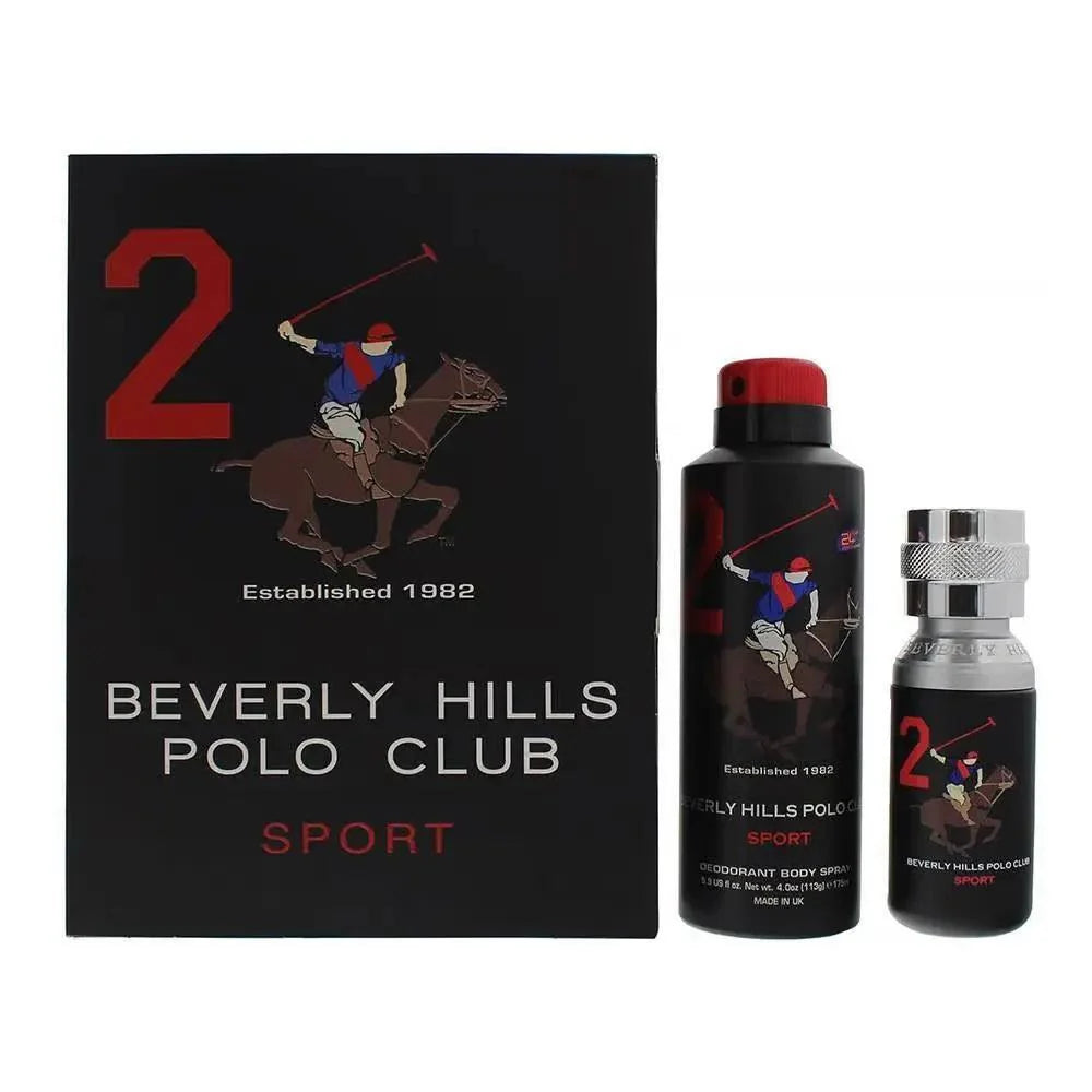 Beverly Hills Polo Club Mens Eau de Toilette - Two Gift Set
