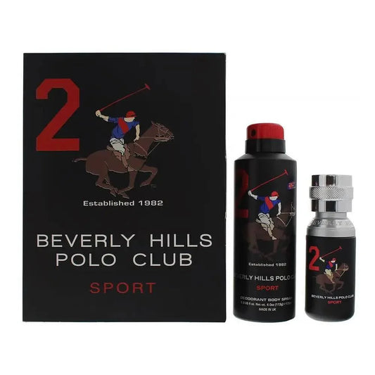 Beverly Hills Polo Club Mens Eau de Toilette - Two Gift Set