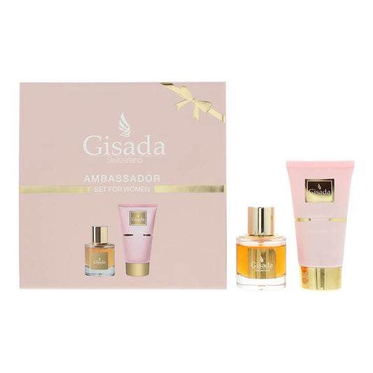 Gisada Ambassador Women Gift Set: Eau de Parfum 50ml + Shower Gel 100ml