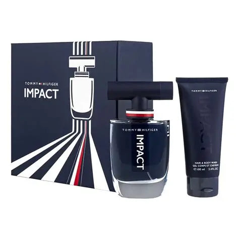 Tommy Hilfiger Impact Gift Set: Eau de Toilette 100ml + Body Wash 100ml + Eau de Toilette 4ml
