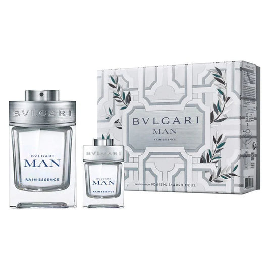Bvlgari Man Rain Essence Gift Set: Eau de Parfum 100ml + Eau de Parfum 15ml