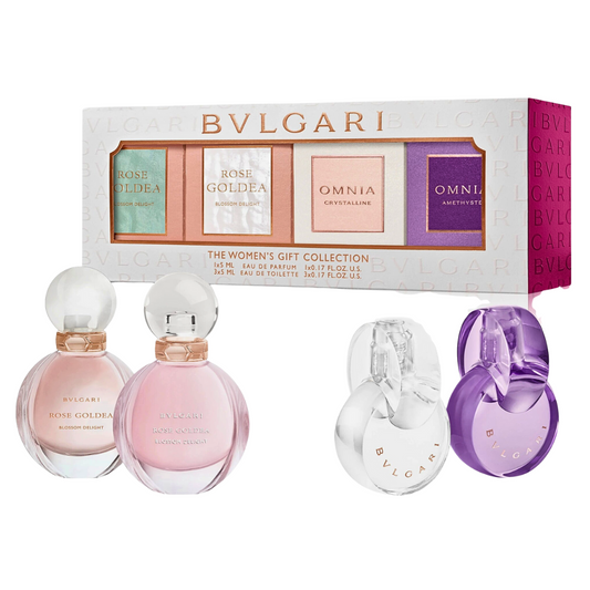 Bvlgari Women's Miniature Coffret Gift Set: 4 x 5ml Eau de Parfum & Eau de Toilette Collection