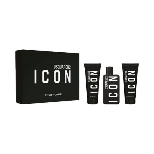 Dsquared 2 Pour Homme Gift Set: Eau de Parfum 100ml + Shower Gel 100ml + Aftershave Balm 100ml