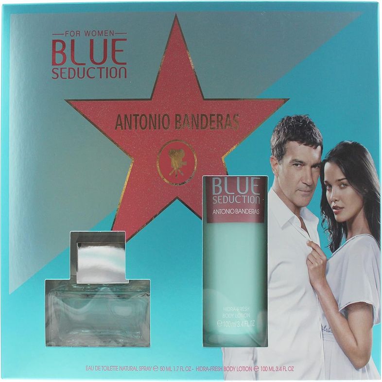 Antonio Banderas Blue Seduction Eau de Toilette 50ml & Body Lotion 100ml Gift Set