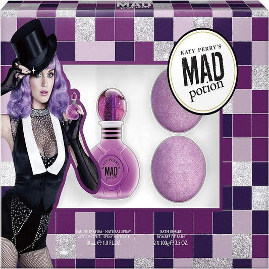 Katy Perry Mad Potion Gift Set: Eau De Parfum 30ml & 2 x 100g Bath Bombs