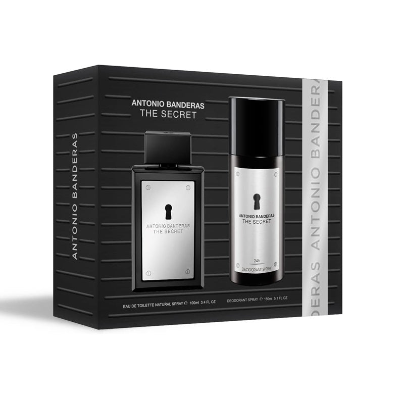 Antonio Banderas The Secret Eau de Toilette 100ml &  Deodorant Spray 150ml Gift Set  