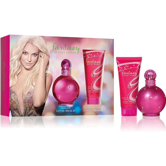 Britney Spears Fantasy 100ml Eau de Parfum & 100ml Body Souffle Gift Set