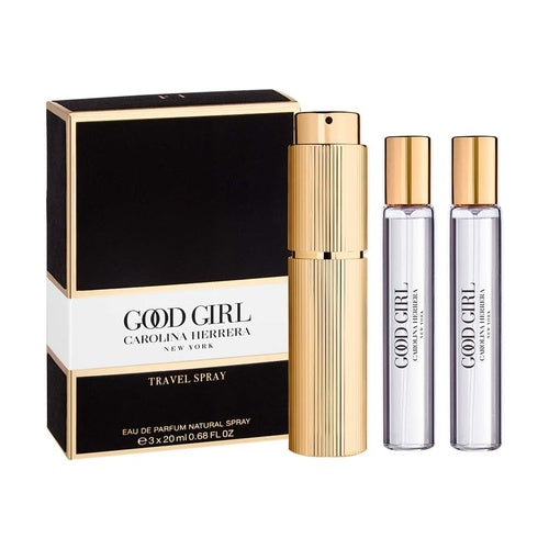 Carolina Herrera Good Girl Gift Set 20ml Eau de Parfum + 2x20ml Refillable Travel Spray