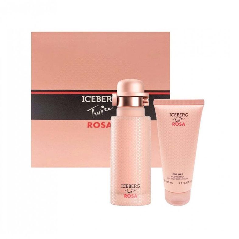 Iceberg Twice Rosa Giftset: Eau de Toilette 125ml & Body Lotion 100ml