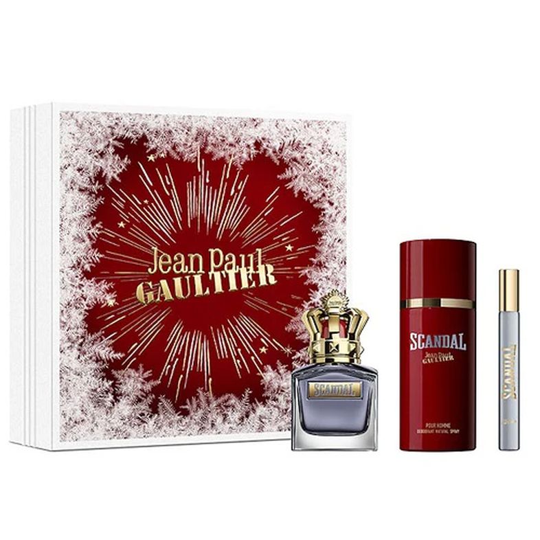 Jean Paul Gaultier Scandal Pour Homme 100ml EDT Spray / Deodorant 150ml Spray/ 20ml EDT Spray 