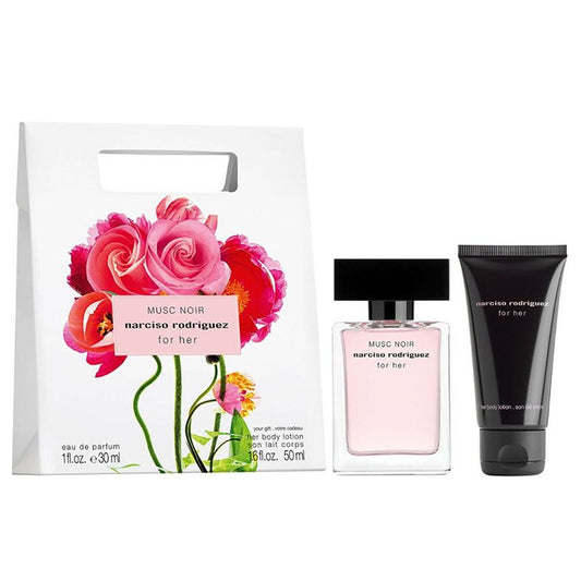 Narciso Rodriguez For Her Musc Noir 30ml EDP Spray & 50ml Body Lotion Gift Set