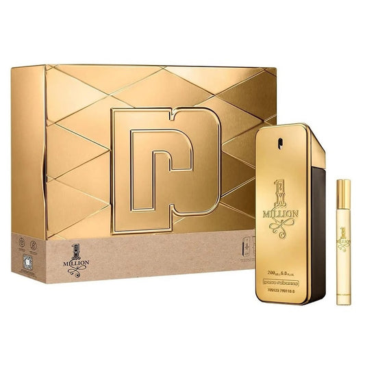 Paco Rabanne 1 Million Eau de Toilette Spray 200ml & 10ml EDT Travel Spray