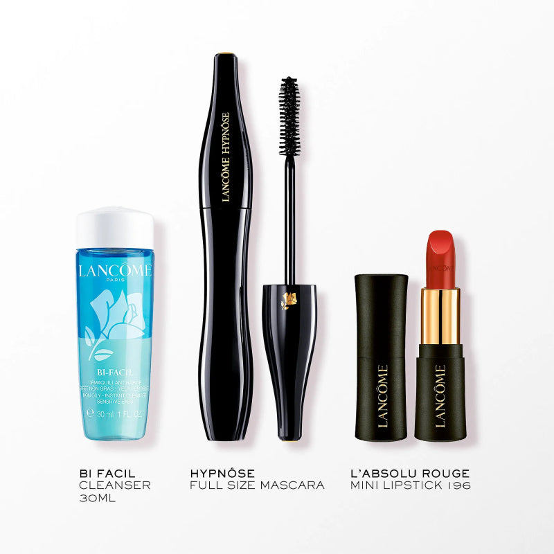 Lancome Hypnose Mascara + Bi-facil + ABS Rouge Cream Set