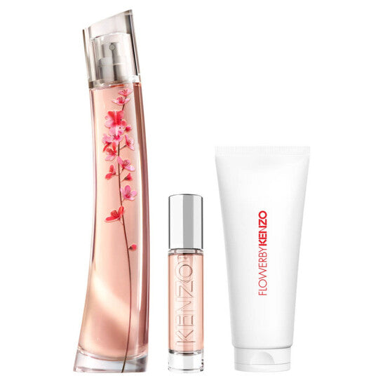 Kenzo Flower Ikebana Sakura Eau de Parfum 3 Piece Gift Set