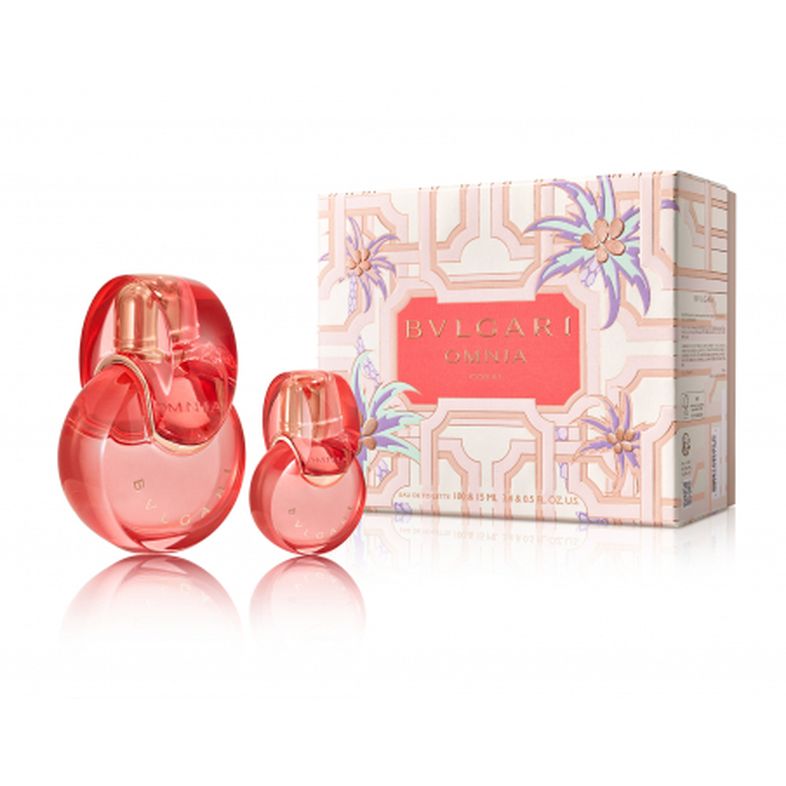 Bvlgari Omnia Coral 100ml EDT Spray & 15ml EDT Spray Gift Set